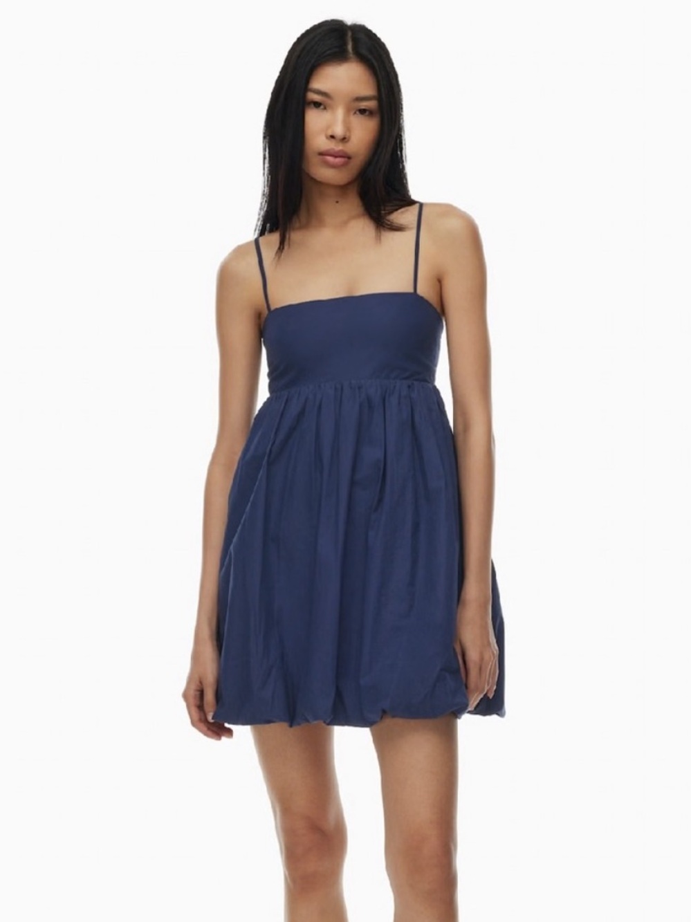 Aritzia Sunday Best Elio Poplin Dress in Admiral